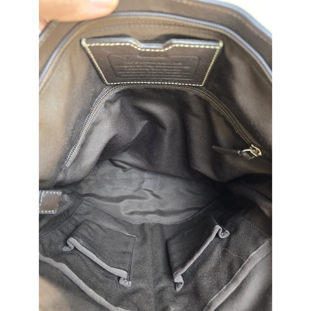 Coach Heritage Web Folder Over 2way tote in Brown Leather L1261-F70558‎ - Picture 6 of 7